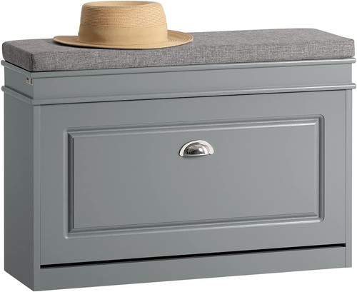 Grey shoe storage - grey, bench