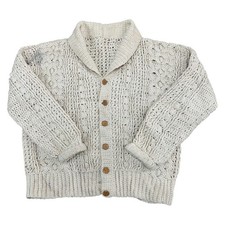 Vintage Aran Knit Jumper Beige