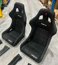 Mazda MX5 Mk3 NC VALLA XL/Wide Black Suede Bucket Seats