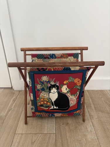 Vintage folding sewing - sewing, basket