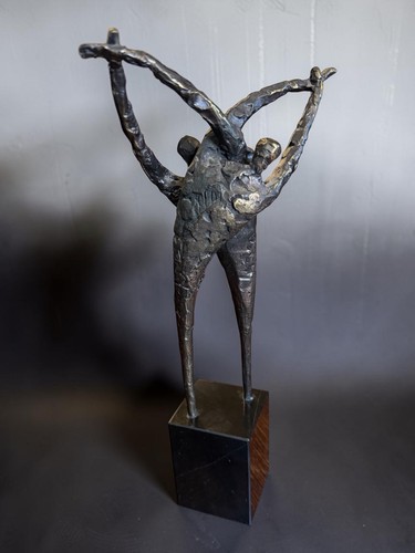 Bronze sculpture dancing - bronze,