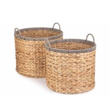 Round Water Hyacinth Basket