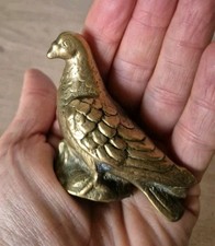 Vintage Brass Racing Pigeon Dove Ornament 