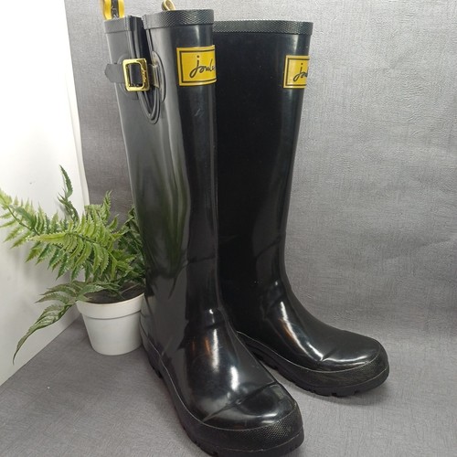 Joules black gloss tall - black,