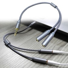 M/F 3.5mm Headphone Splitter Earphone Adapter 1 Male to 2 Female Jack Y Split 