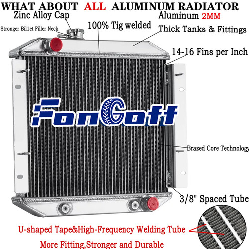 Rows aluminium radiator for - 3,