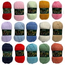 ❤ Aran Wool 400g Woolcraft Knitting Yarn Acrylic 20+ Shades UK SELLER  ❤