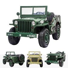Kids 24V Electric Ride on Car Jeep 4x4 Hotchkiss Willys Jeep Style Ride on Toy