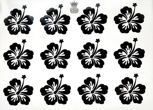 Hibiscus flower decals - hibiscus,