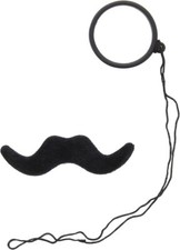 Stick black moustache - stick, on