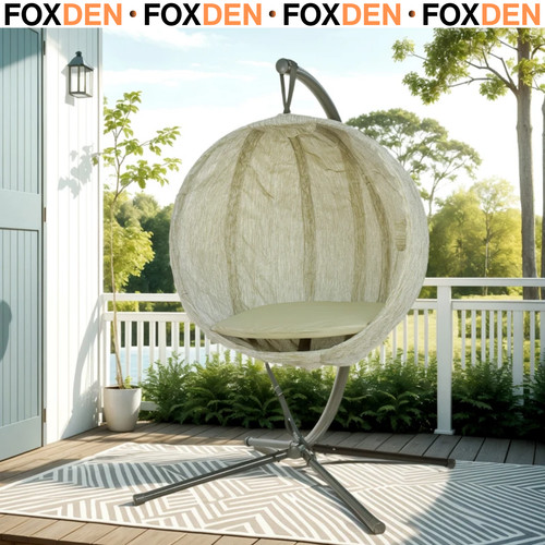 Khaki hanging egg chair - khaki,
