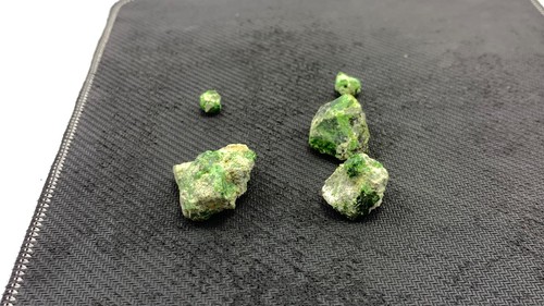 Natural green garnet rough - green,