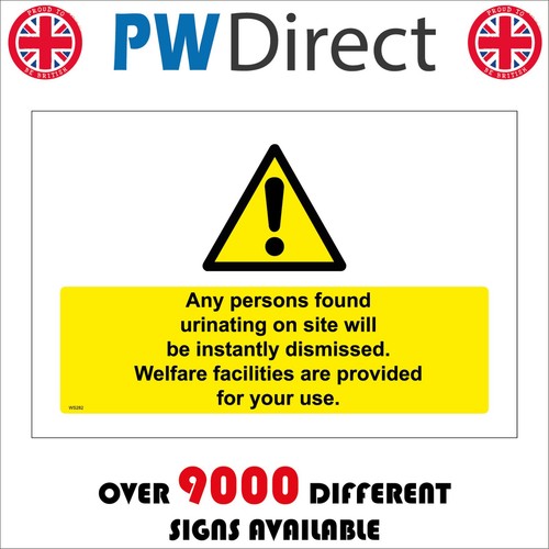 Sign persons found urinating - persons,