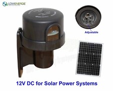 Photocell Timer Switch Dusk till Dawn Sensor 12V DC solar power outdoor light
