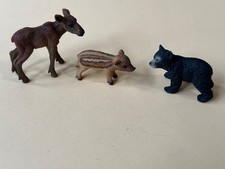 Schleich 41457 Forest Animal Babies Set |BEAR CUB, ELK CALF & BOAR PIGLET
