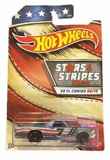 2020 Hot Wheels Stars & Stripes 6/10 '68 EL CAMINO Gray w/Black DD8 Sp Red Rims