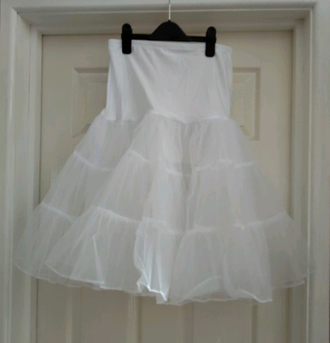 White tulle petticoat - white,