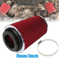 Air Filter 3" Universal Car Cold Air Intake Filter Induction Hose Pipe High Flow