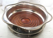 wine bottle coaster silver