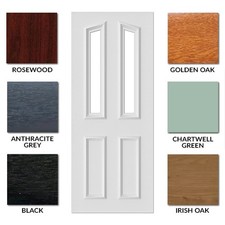 Hagley 2 PVC Door Panel Insert - uPVC Panel (7 Colours to choose from)
