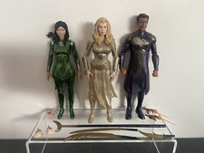 Marvel Legends Eternals Thena, Kingo & Sersi 6” Figures Lot. Movie Figures