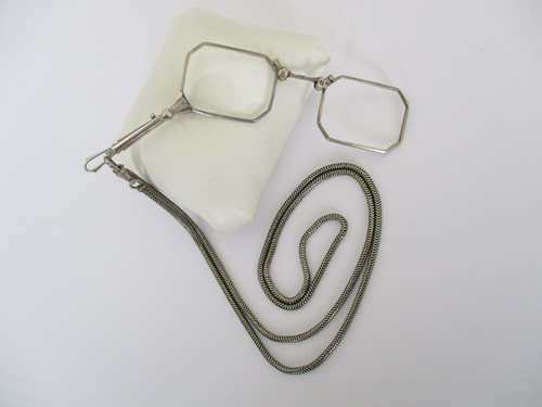 Deco style lorgnette with - a,