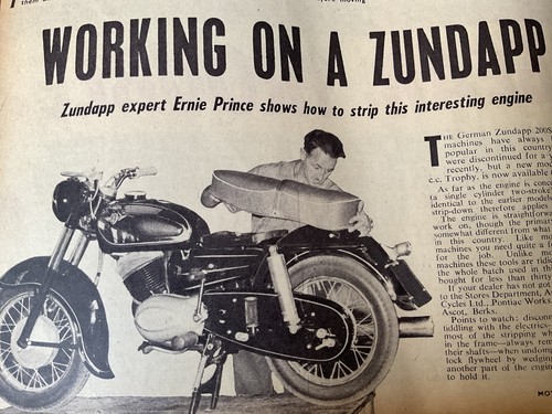 Zundapp 250cc engine - zundapp, era