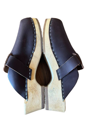 Simson wooden clog mule - wooden,