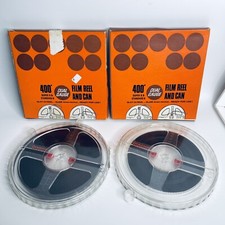 Vintage Prinz Super 8 Cine Film Reels 400ft Dual Gauge x2 with Original Boxes