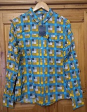 Skunkfunk Mens 100% Cotton Long Sleeve Multicoloured Shirt Size S 
