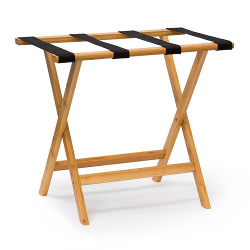 Suitcase stand bamboo luggage - bamboo,