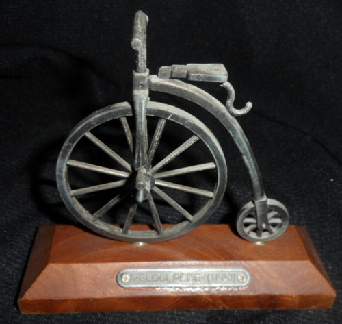 Metal bicycle velocipede - metal, 1880