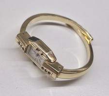 Ladies MuDu 10 microns Gold Plated 17J Jeweled Band Bracelet Swiss Watch Vintage