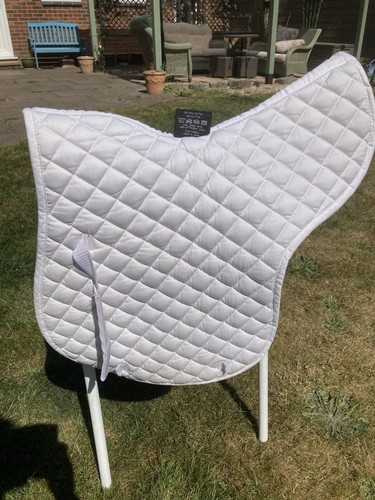White numnah cob size - white,