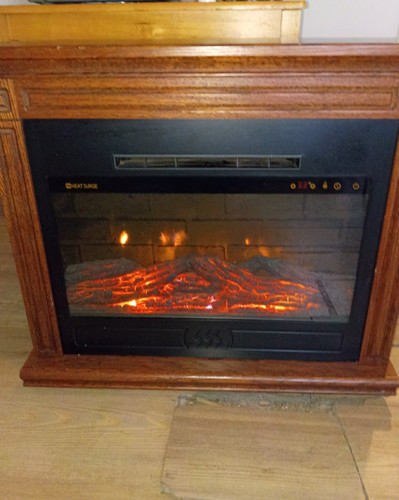 Heat surge electric fireplace - heat,