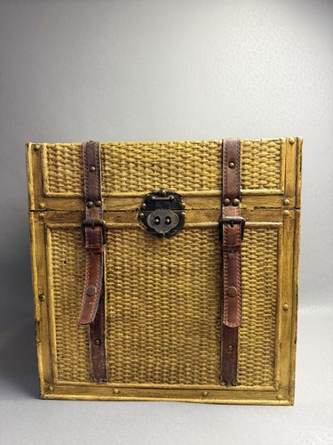 Wooden trunk storage chest - wooden,