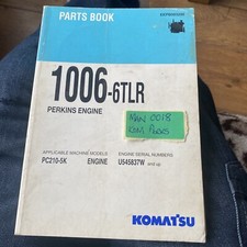 komatsu 1006-6tlr perkins parts book