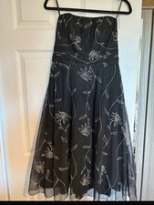Debut Black Floral Prom Dress Size 10