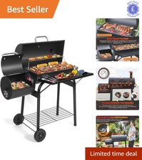 Charcoal bbq grill - with, offset