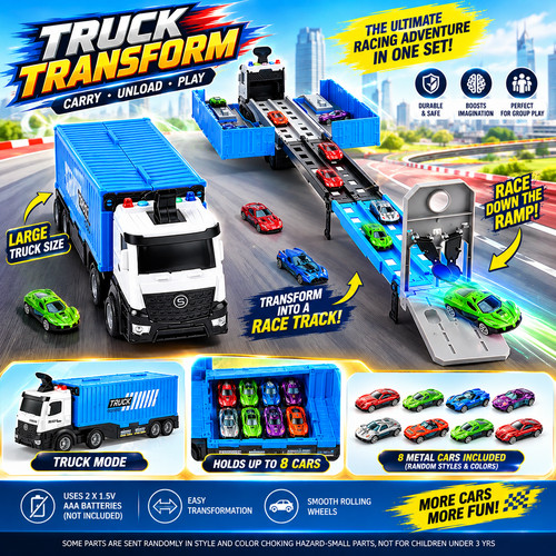 Dual ramp transport truck toy - dual,
