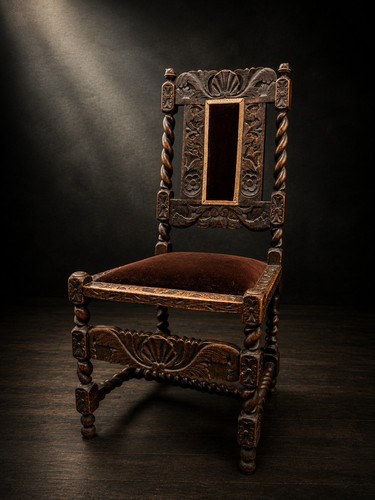Antique oak carved lonfon - antique,