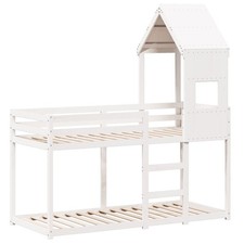 Bunk Bed with Roof Kids Twin