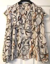 Zara DOUBLE FRILL CHAIN PRINT