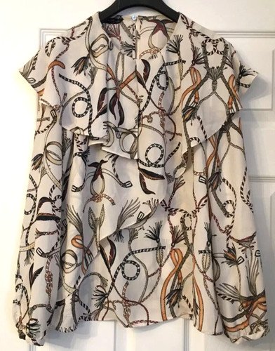 Zara double frill chain print - double,