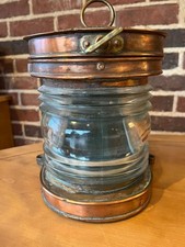 Vintage Copper Masthead Lantern Simpson Lawrence Glasgow