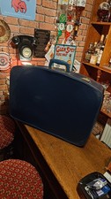 Vintage 1960s Navy Blue Suitcase – Medium Size (58x40x17cm)