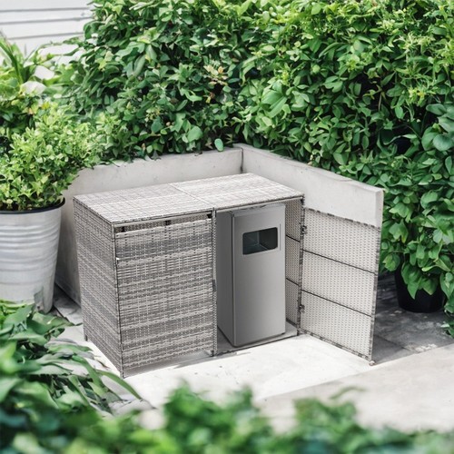 Double wheelie bin storage - double,