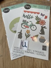 2 Sizzix Thinlets Die Cutters