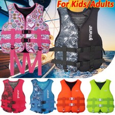 Kids Adults Life Jacket Swimming Floating Swim Zip Vest Buoyancy Aid Jackets UK