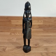 Handcarved East African Ebony Male Figure Hand Carved 20cm Tall